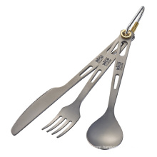 Titanium Cutlery Set Spoon Fork Knife